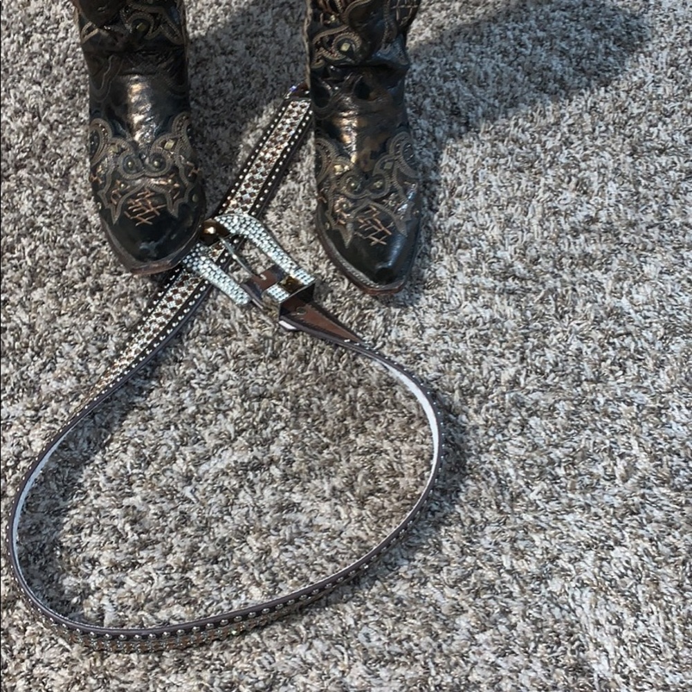 Corral boots and matching belt--LIKE NEW